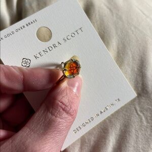 Kendra Scott Dichroic Glass n gold ring